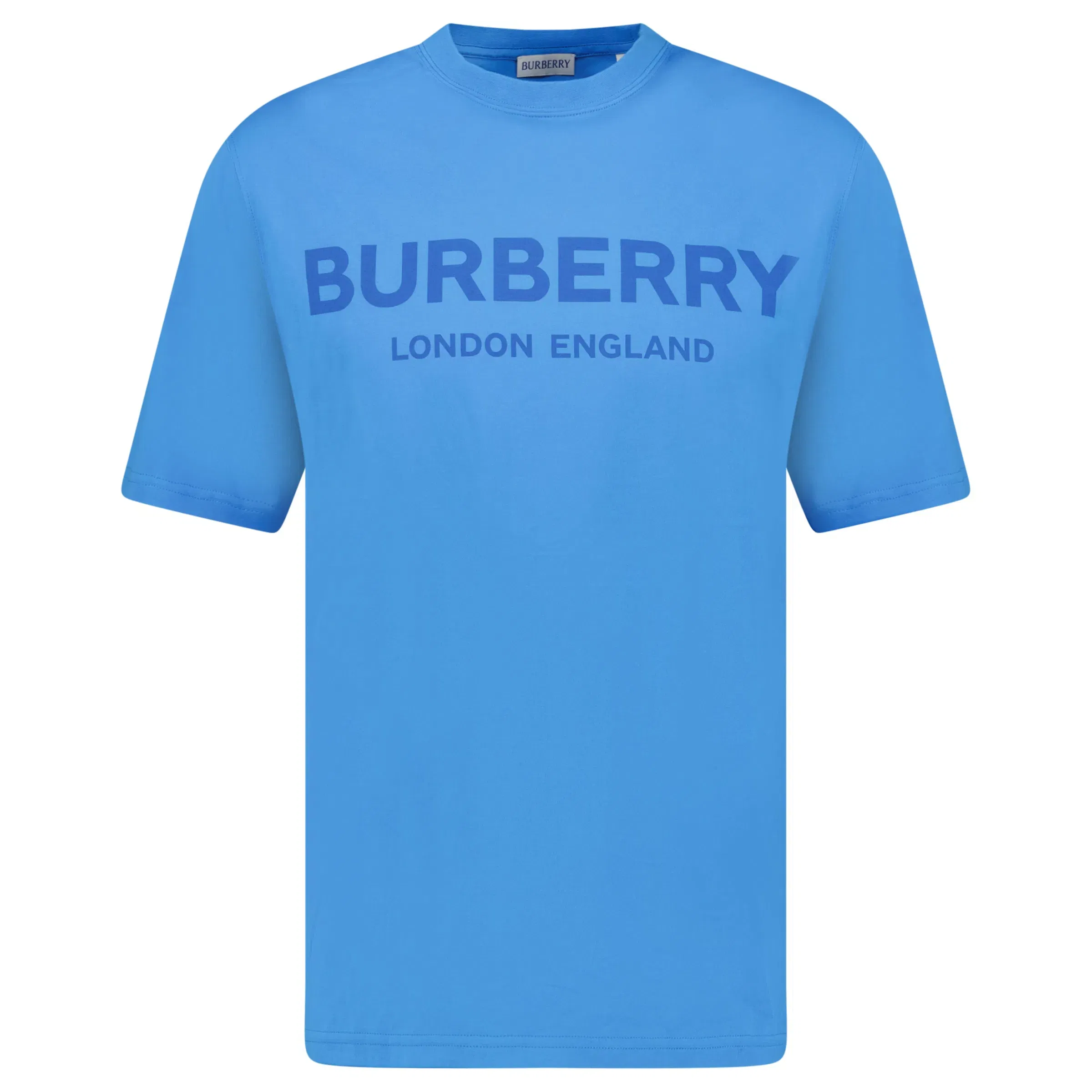 Burberry 'Ellison' Logo Print T-Shirt Blue