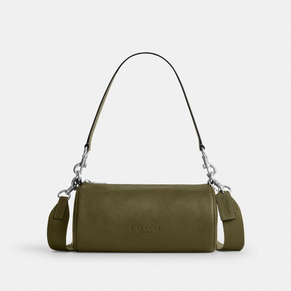 Coach Andre Barrel Bag 24 Silver Olive