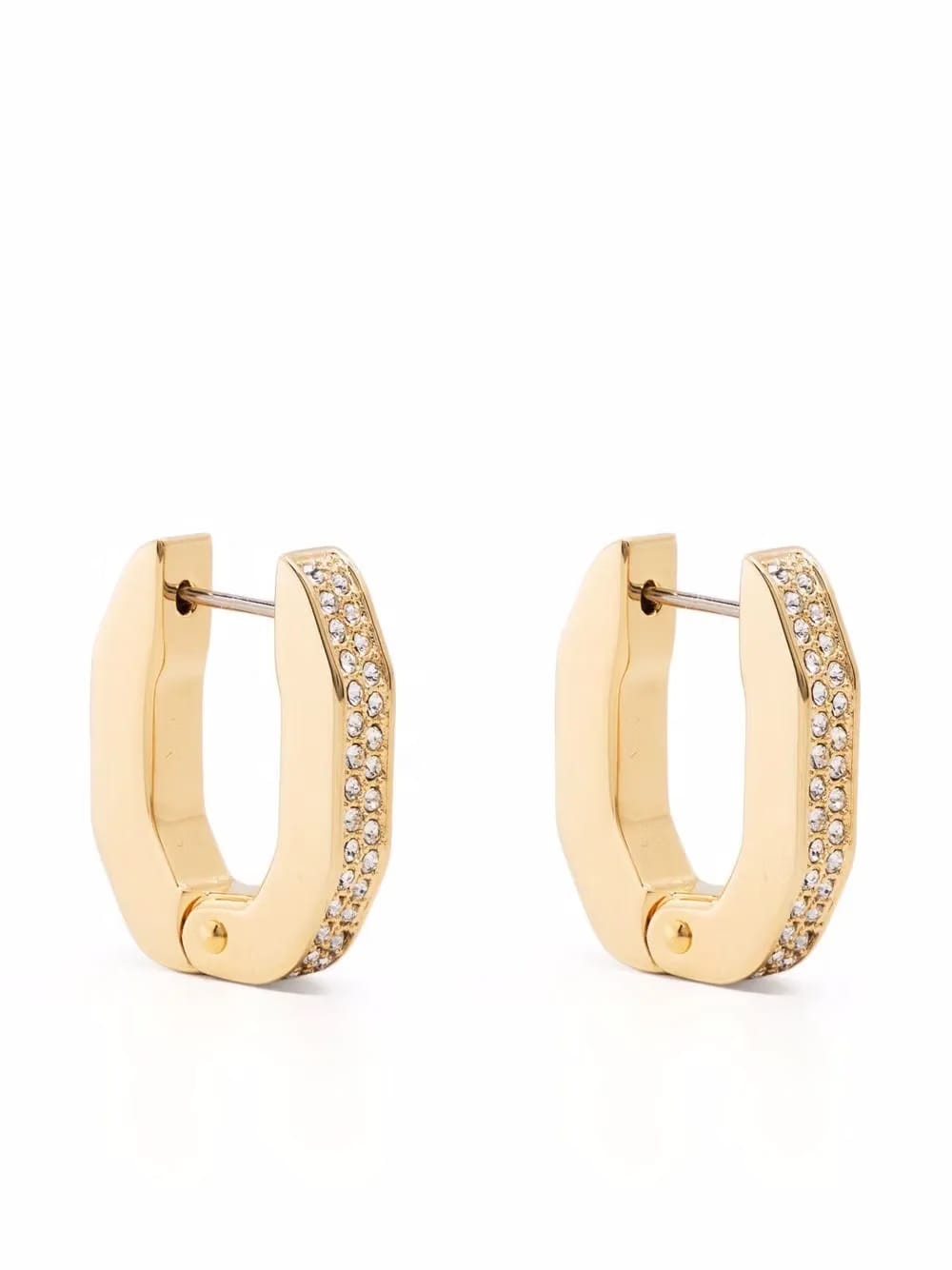 Dextera crystal embellished hoop earrings