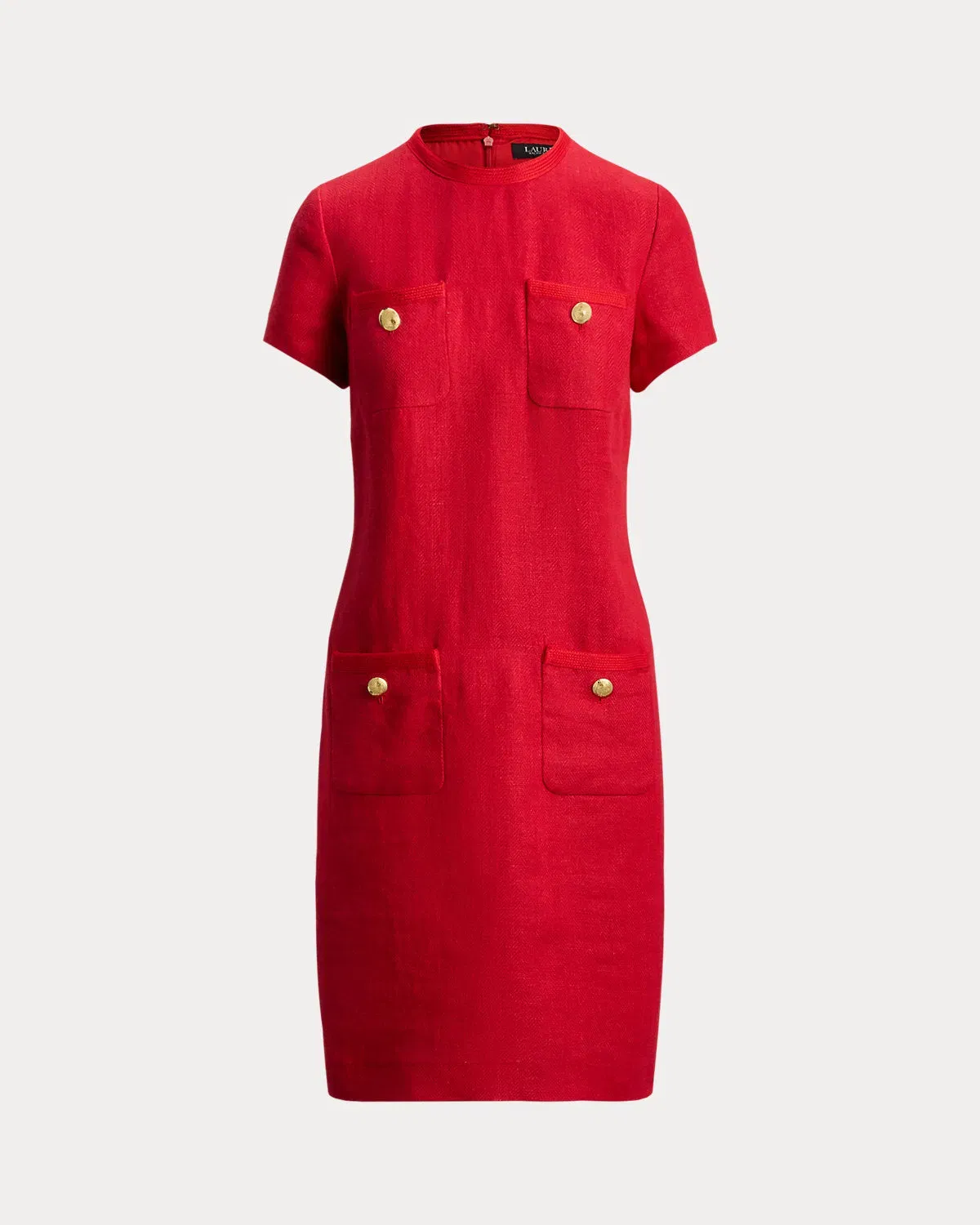 Ralph Lauren Linen Herringbone Shift Dress
