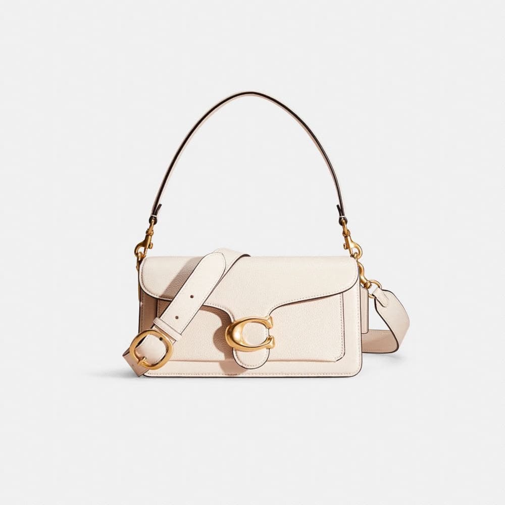 Coach Restored Tabby Shoulder Bag 26 Brass Chalk
