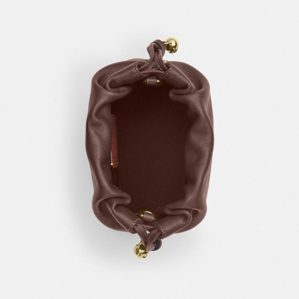 Coach Faye Mini Drawstring Bag Gold Maple