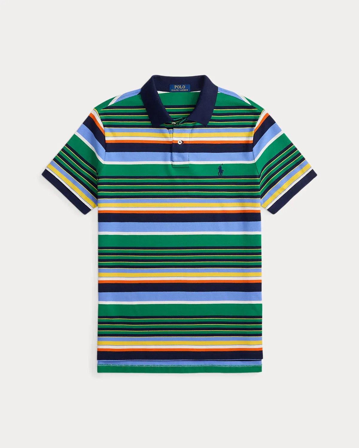 Ralph Lauren Classic Fit Striped Mesh Polo Shirt