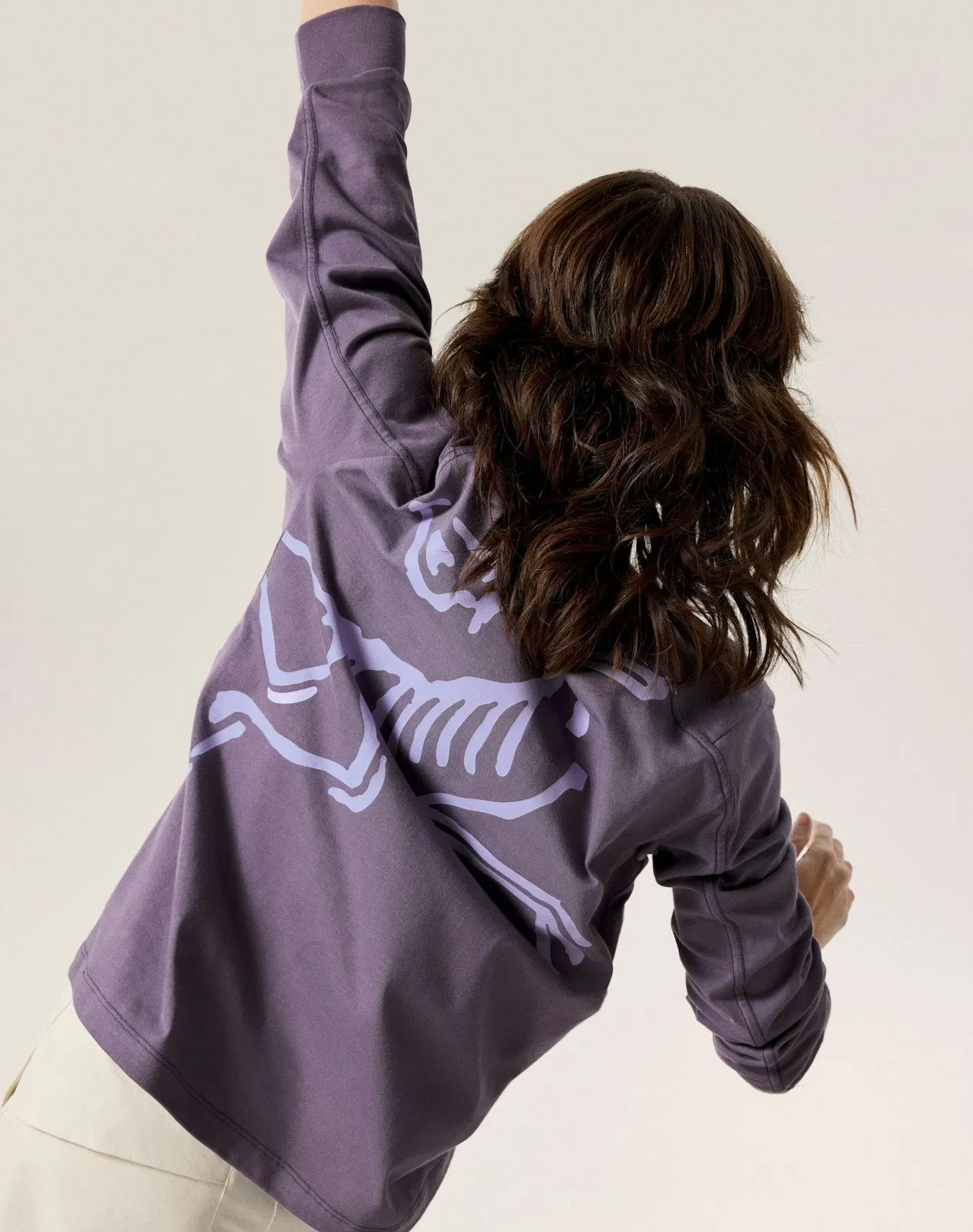 Arc'teryx Kragg Cotton Bird Crew Neck Shirt LS Women's Lt Moondrop