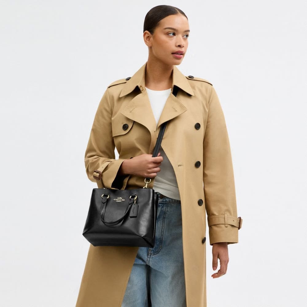 Coach Station Carryall Bag Gold Black