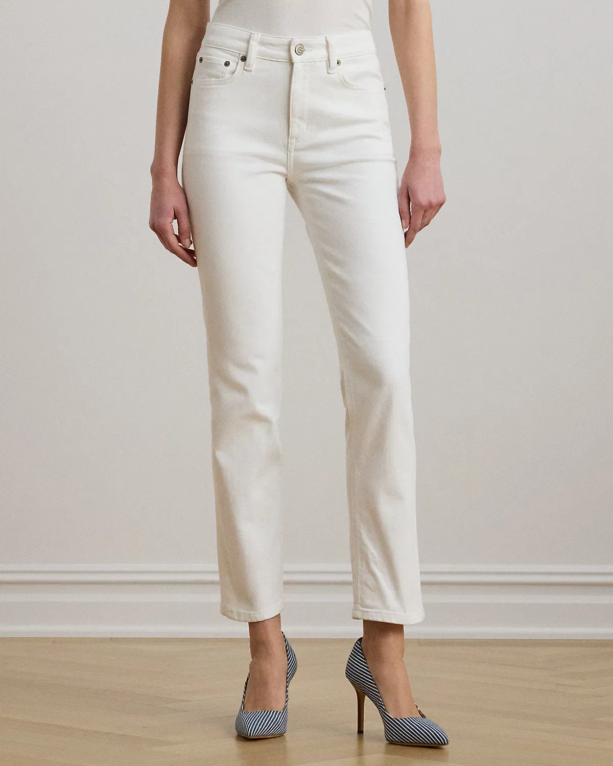 Ralph Lauren HighRise Straight Ankle Jean