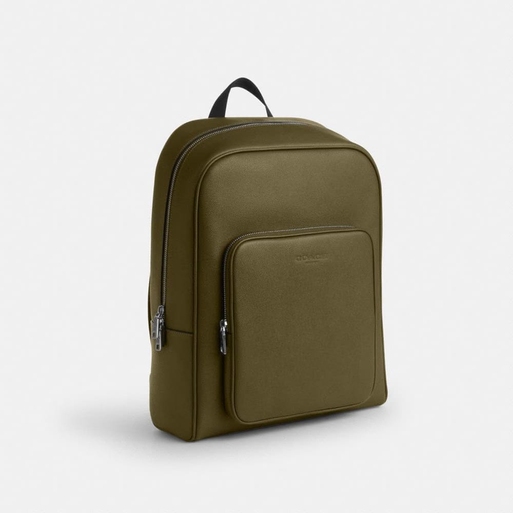 Coach Aiden Backpack Silver Olive