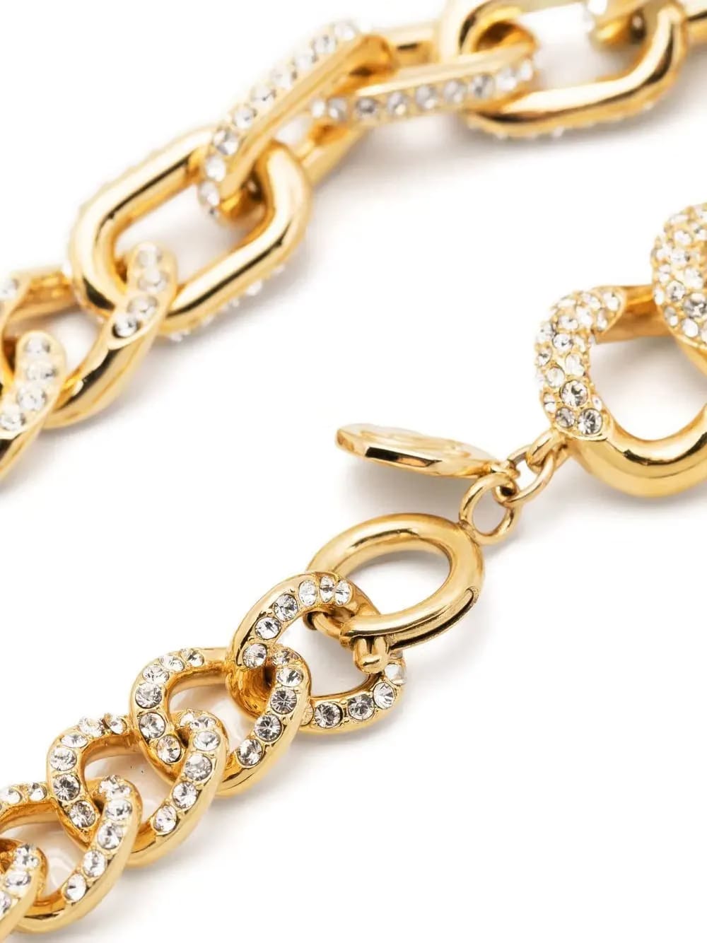 Dextera crystal chain-link bracelet