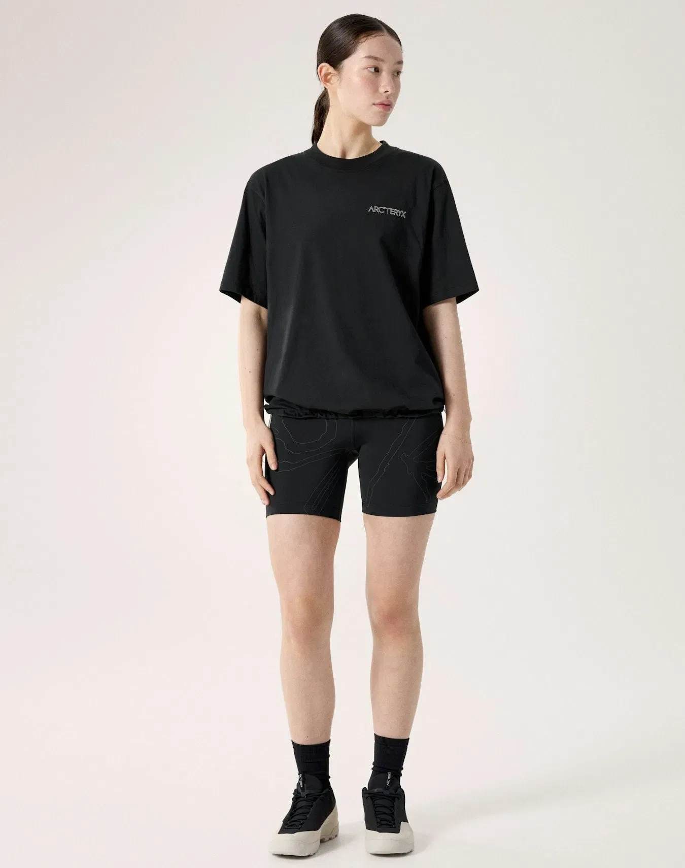 Arc'teryx Subida SS T-Shirt Women's Black Arctic Silk