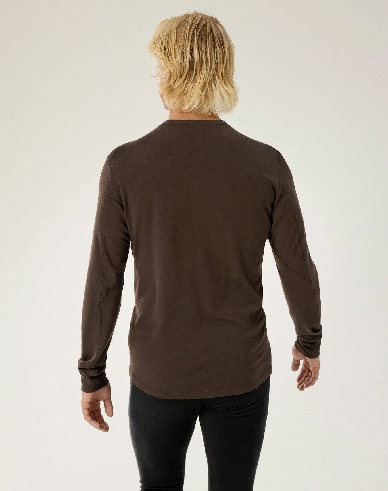 Arc'teryx Outlet Rho Merino Wool Crew Neck LS Men's Carob