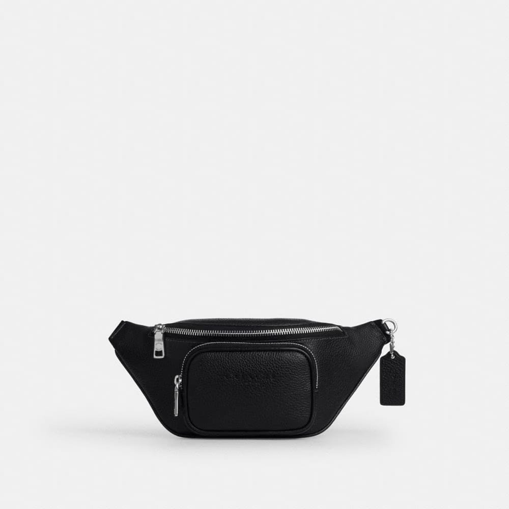 Coach Travis Belt Bag 30 Silver Black