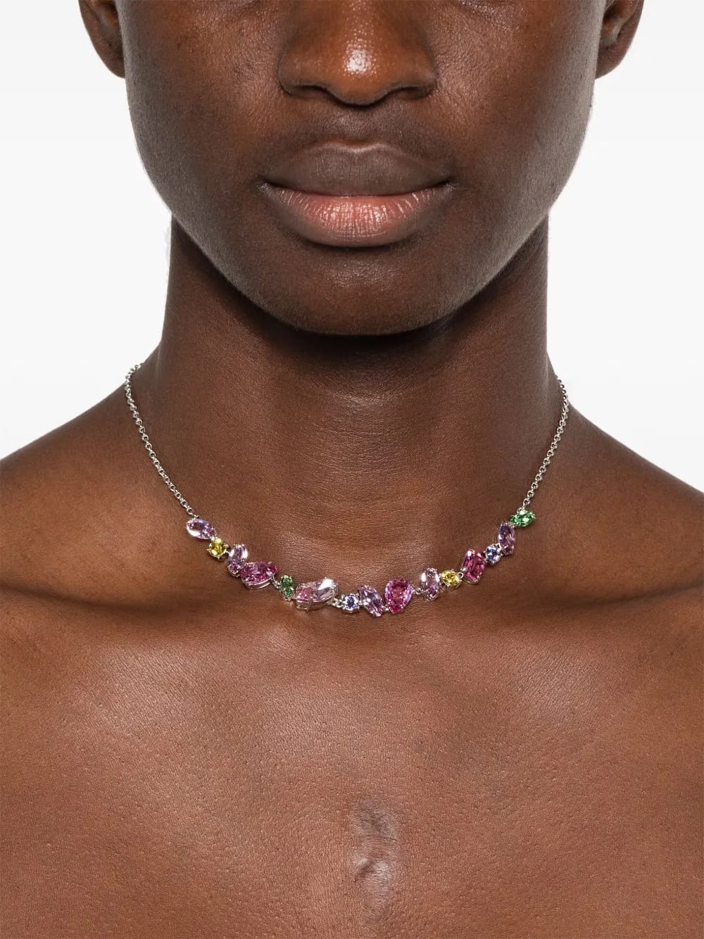 Gema mixed-cuts crystal necklace