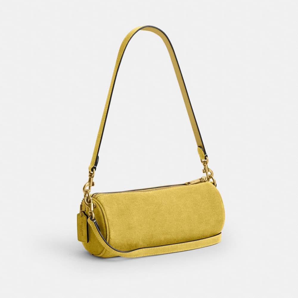Coach Barrel Bag Brass Light Citron
