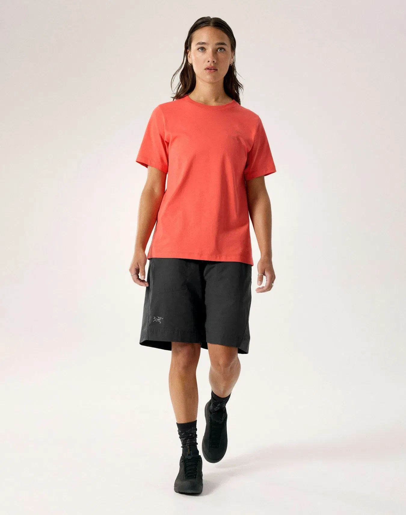 Arc'teryx Kragg SL Cotton Emblem Crew Shirt SS Women's Dk Reef
