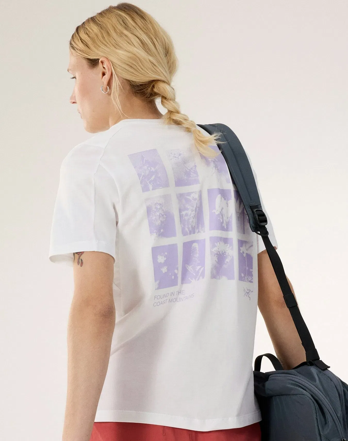 Arc'teryx Kragg SL Cotton Superbloom Crew Shirt SS Women's White Light