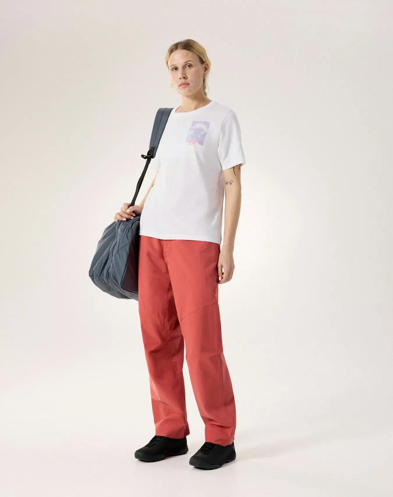 Arc'teryx Kragg SL Cotton Superbloom Crew Shirt SS Women's White Light