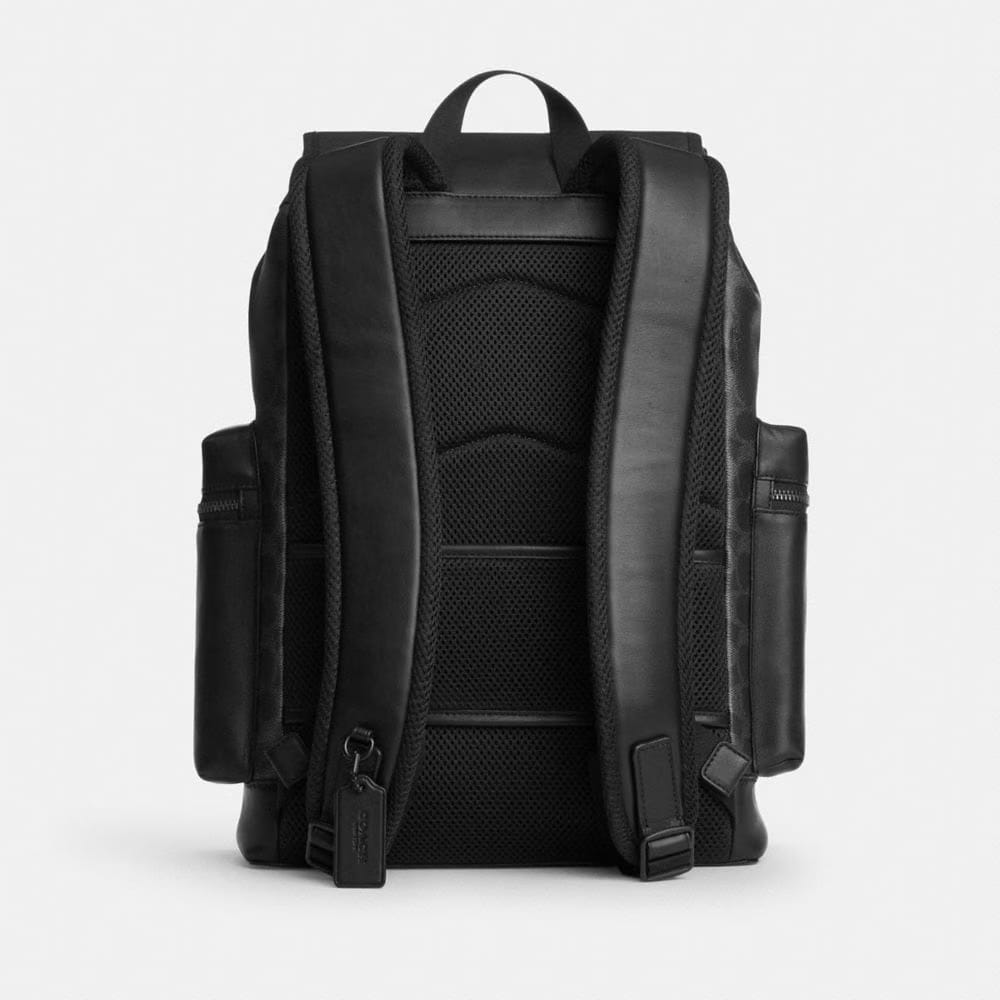Coach Sprint Backpack In Signature Canvas Matte Black Black Signature