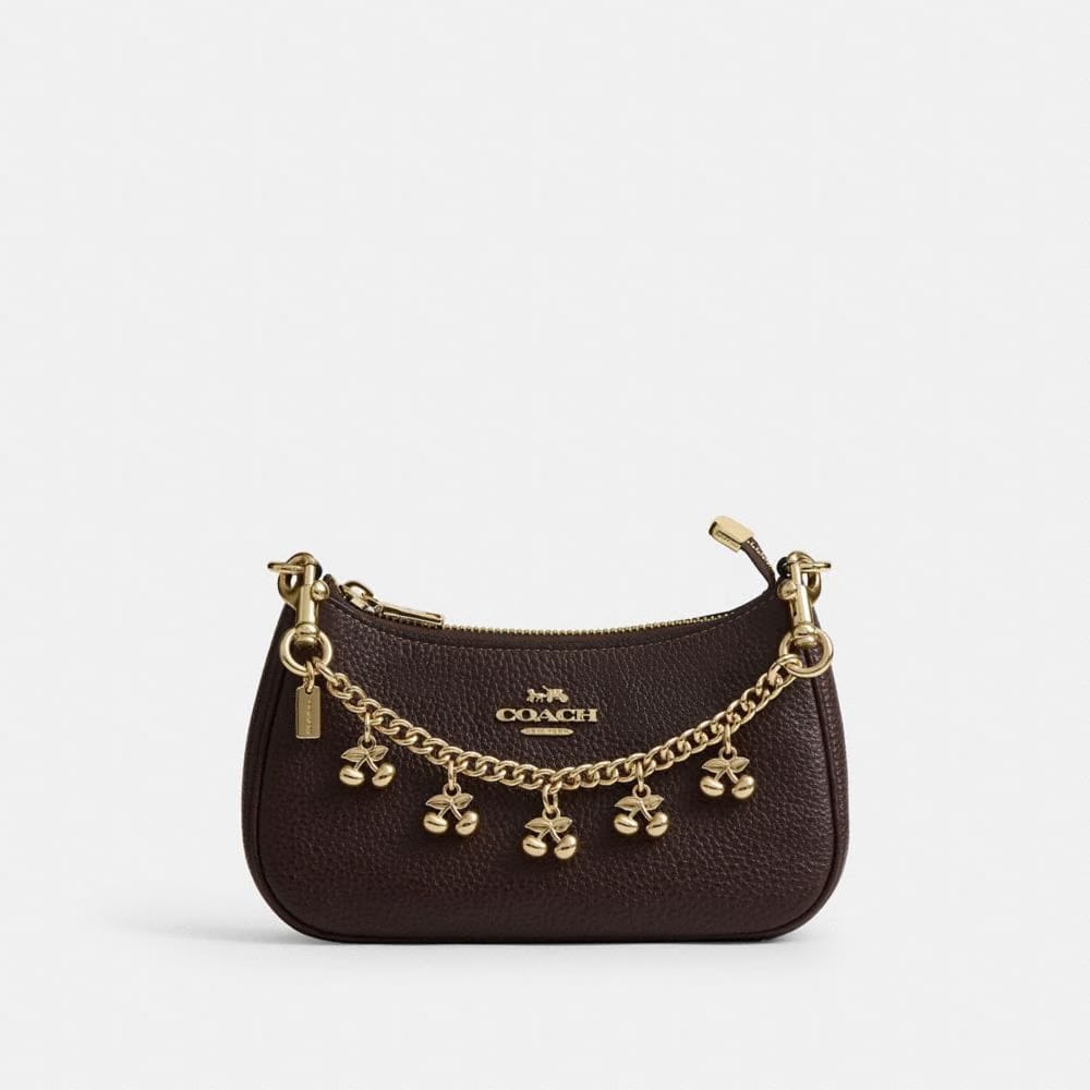 Coach Bag Charm Chain With Cherry Charms Gold Gold