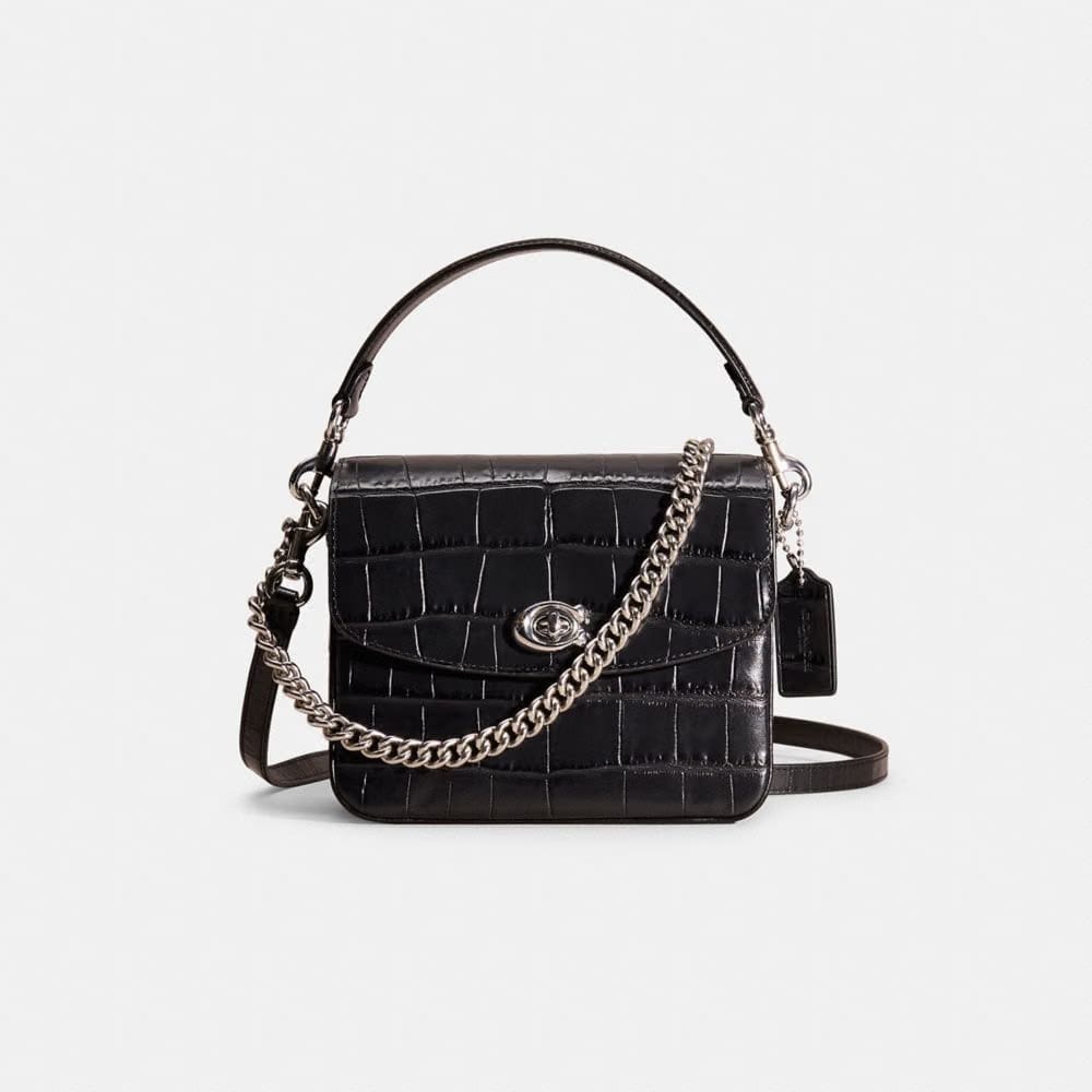 Coach Restored Cassie Crossbody Bag 19 in Silver Black