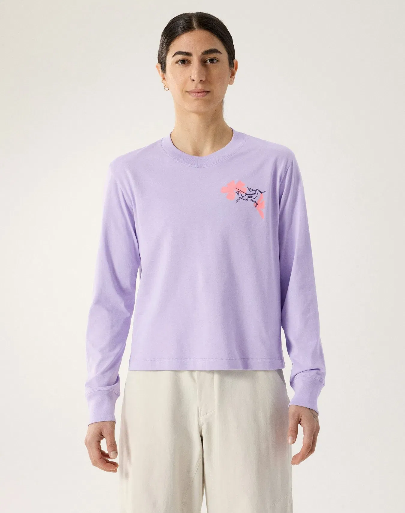 Arc'teryx Kragg SL Cotton Bloom Crew Shirt LS Women's Mallow