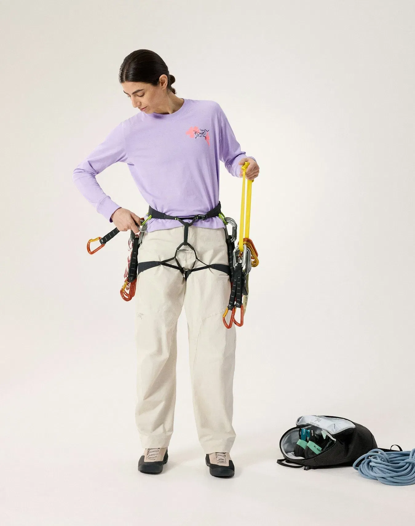 Arc'teryx Kragg SL Cotton Bloom Crew Shirt LS Women's Mallow