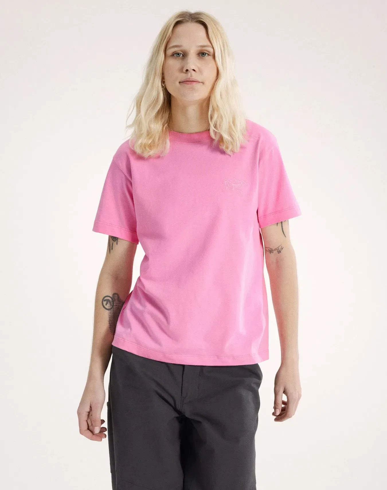 Arc'teryx Kragg Cotton Little Bird Crew Shirt SS Women's Pineberry