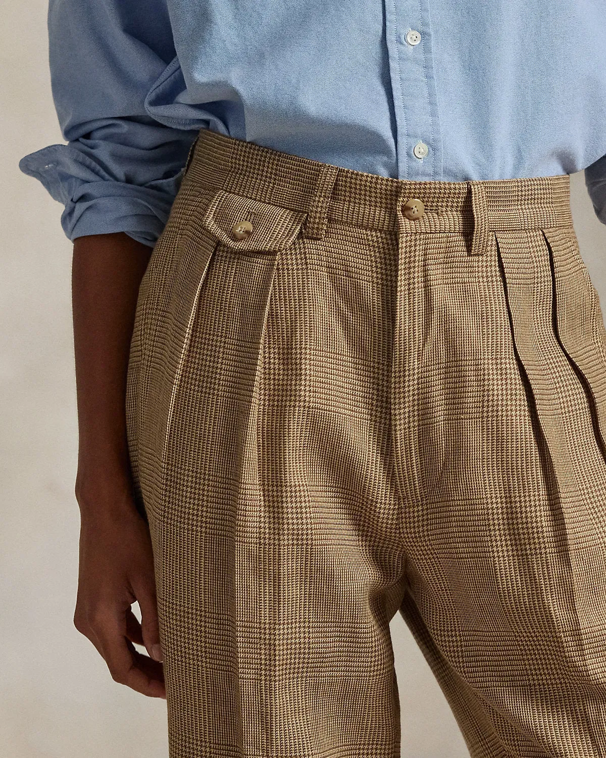 Ralph Lauren Whitman Relaxed Fit Glen Plaid Pant