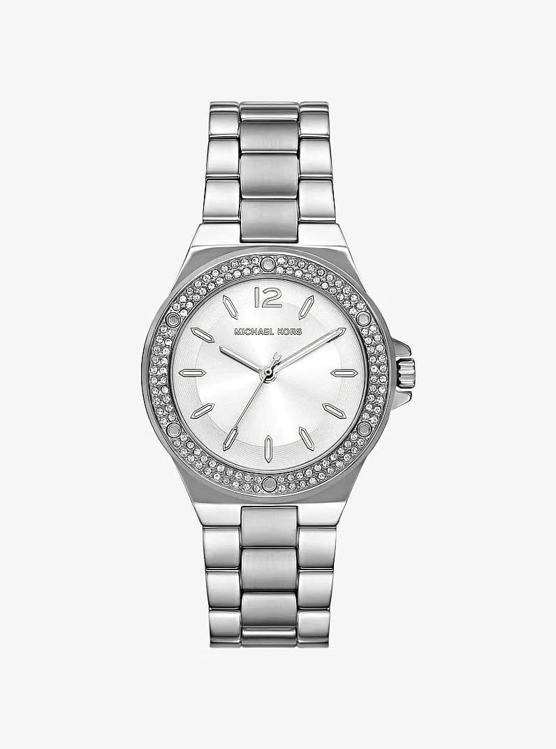 Michael Kors Lennox Pav Silver-Tone Watch