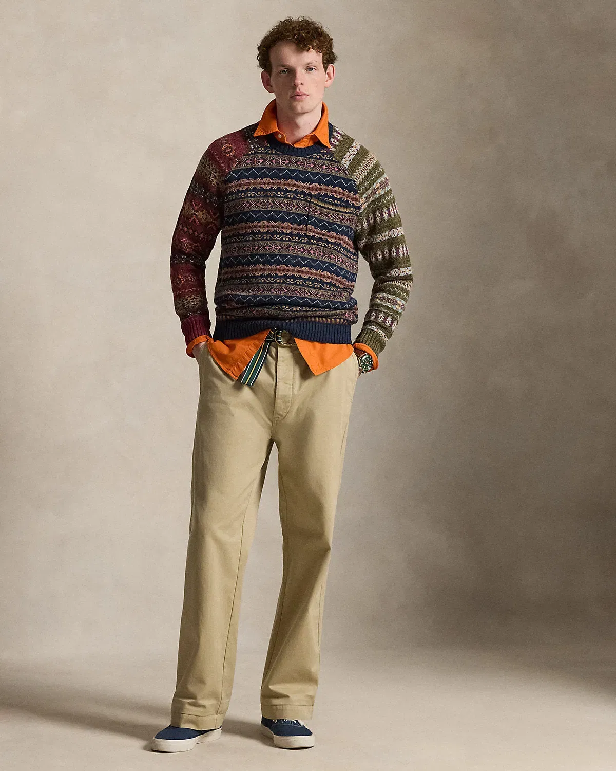 Ralph Lauren ColorBlocked Fair Isle Sweater