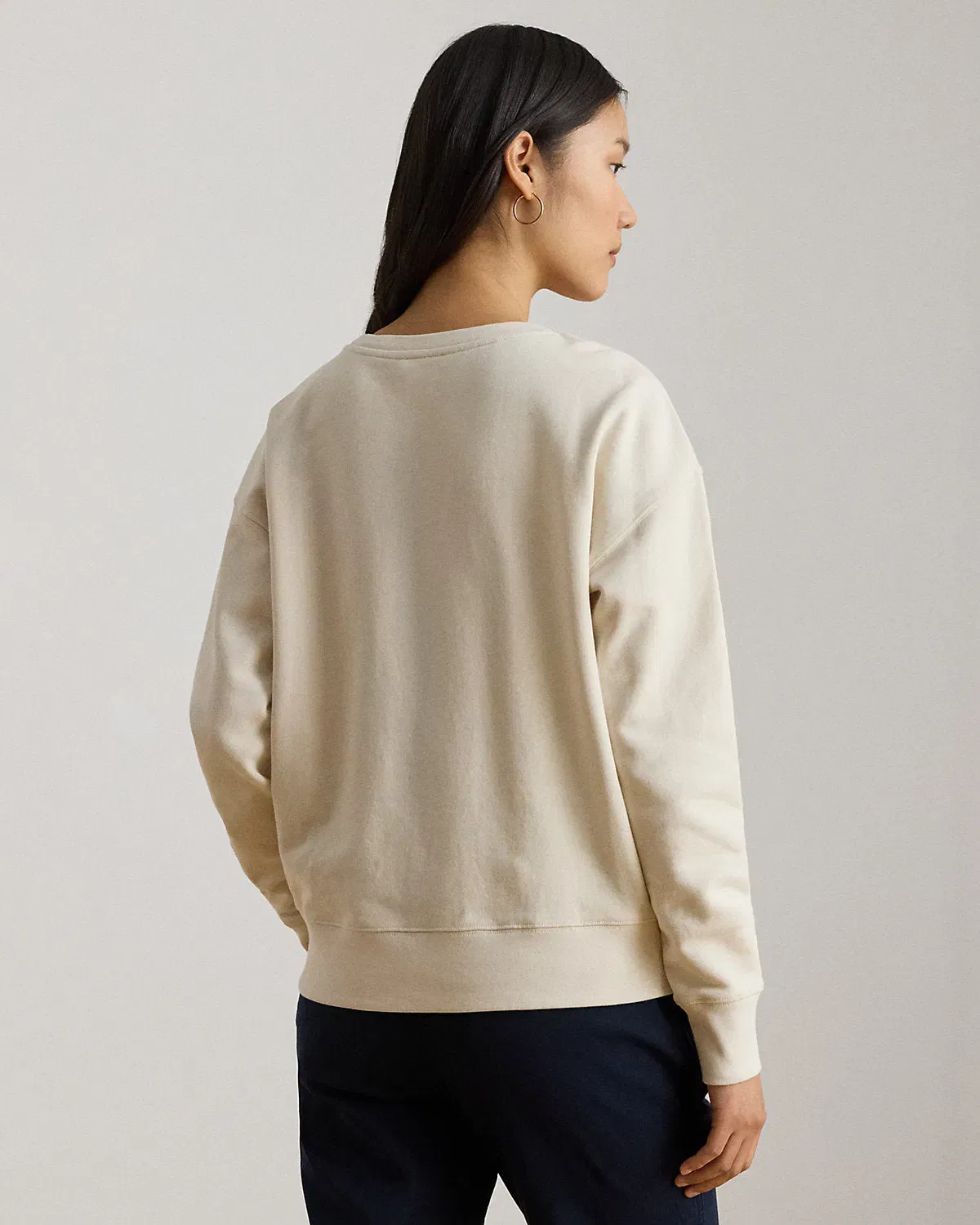 Ralph Lauren AnchorLogo Cotton French Terry Pullover