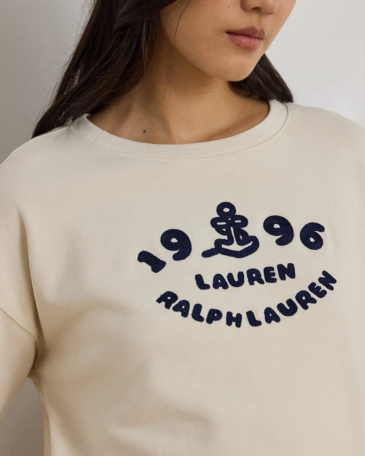 Ralph Lauren AnchorLogo Cotton French Terry Pullover