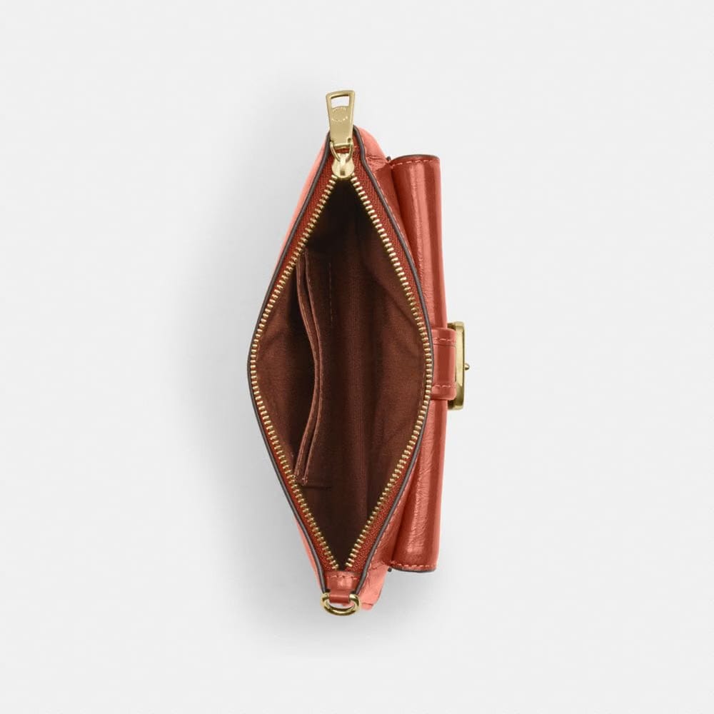 Coach Ashton Wristlet Gold Cinnamon