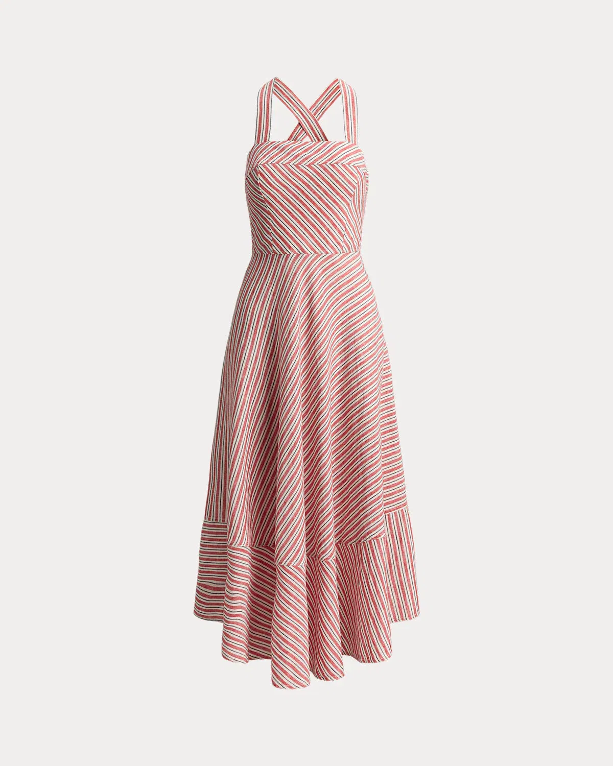 Ralph Lauren Striped Linen Sleeveless Dress