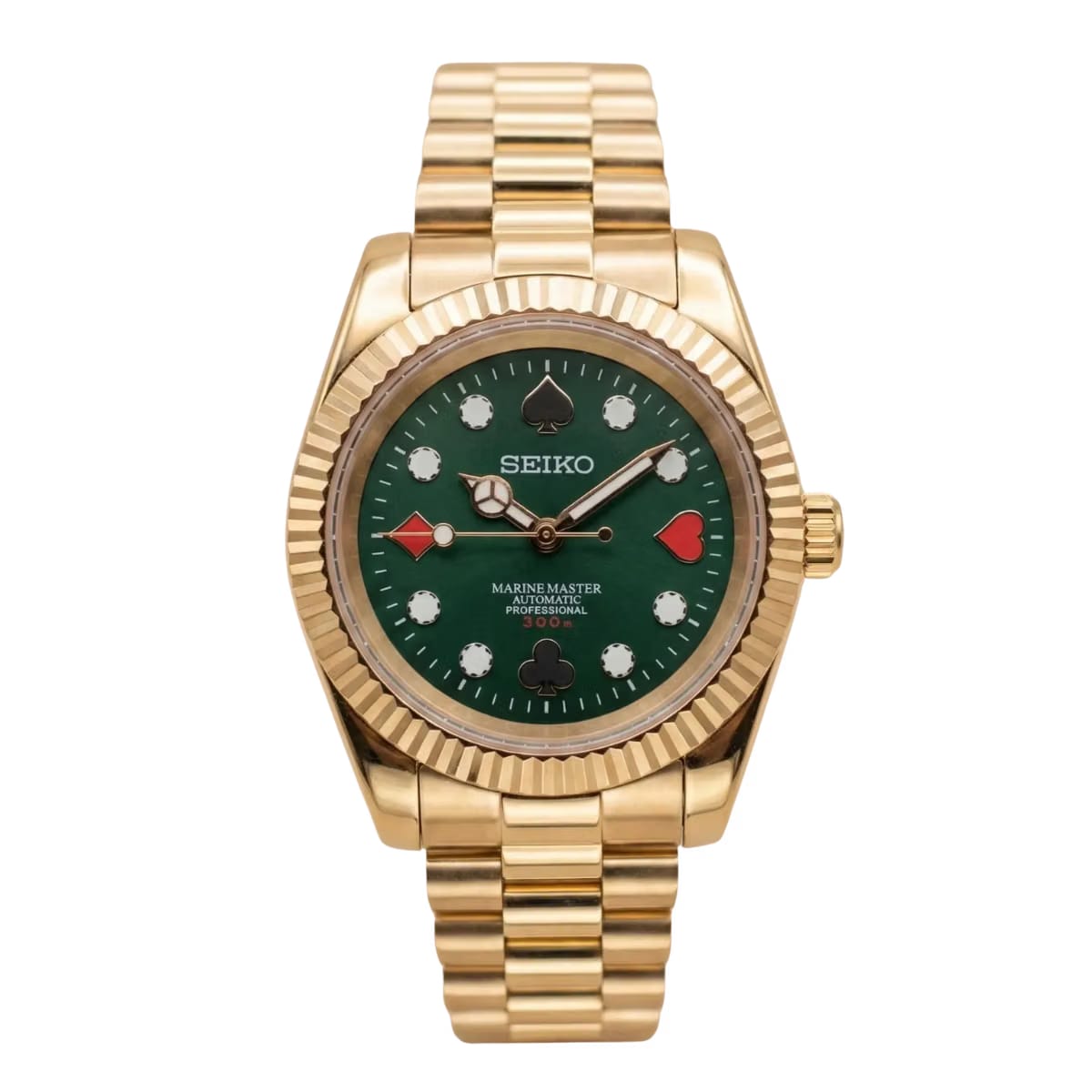 SEIKO  Mod Datejust "Poker" Edition Rose Gold Case & Casino Dial