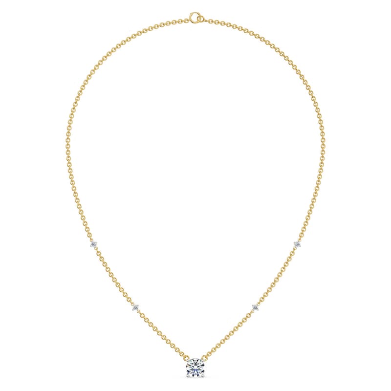 1 CT Solitaire Lab Grown Diamond Necklace