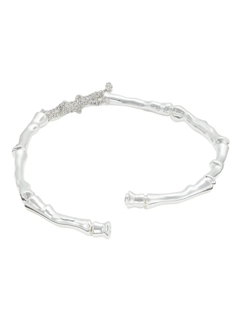 coral-design crystal necklace