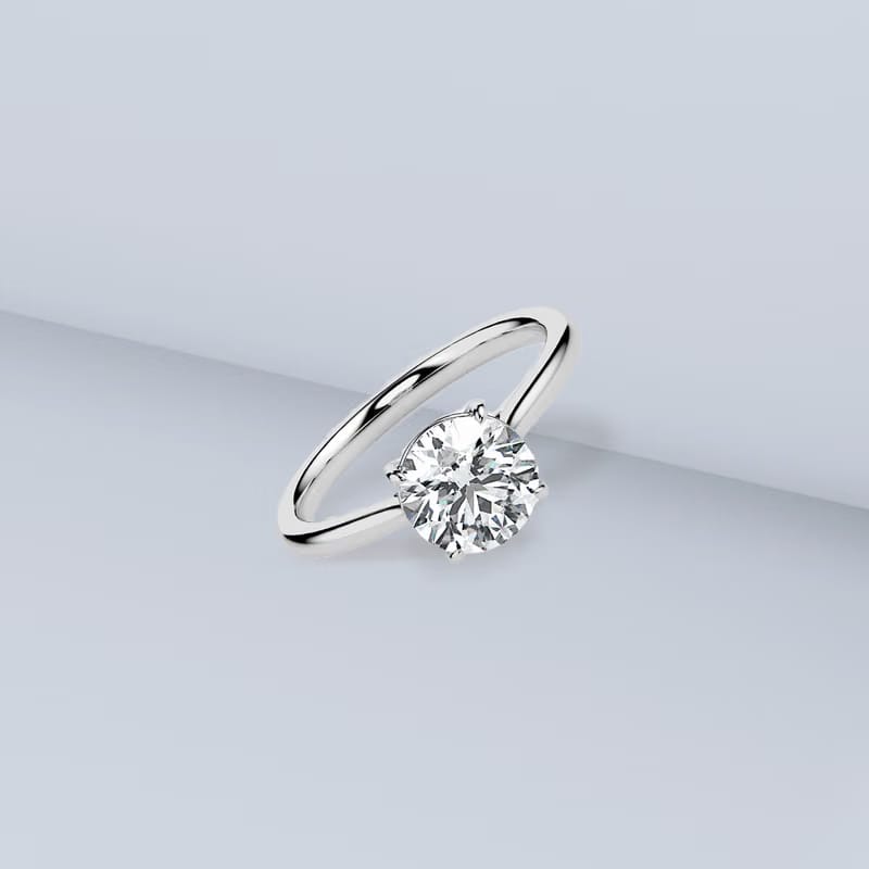 Lab-Grown Classic Solitaire Diamond Ring