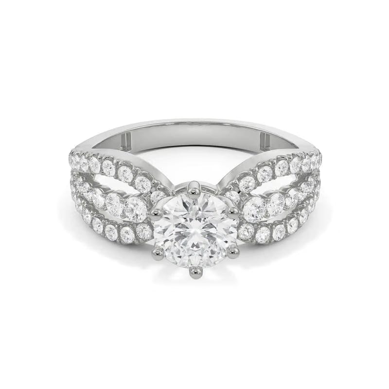 Queen Solitaire Lab Grown Diamond Ring 9KT