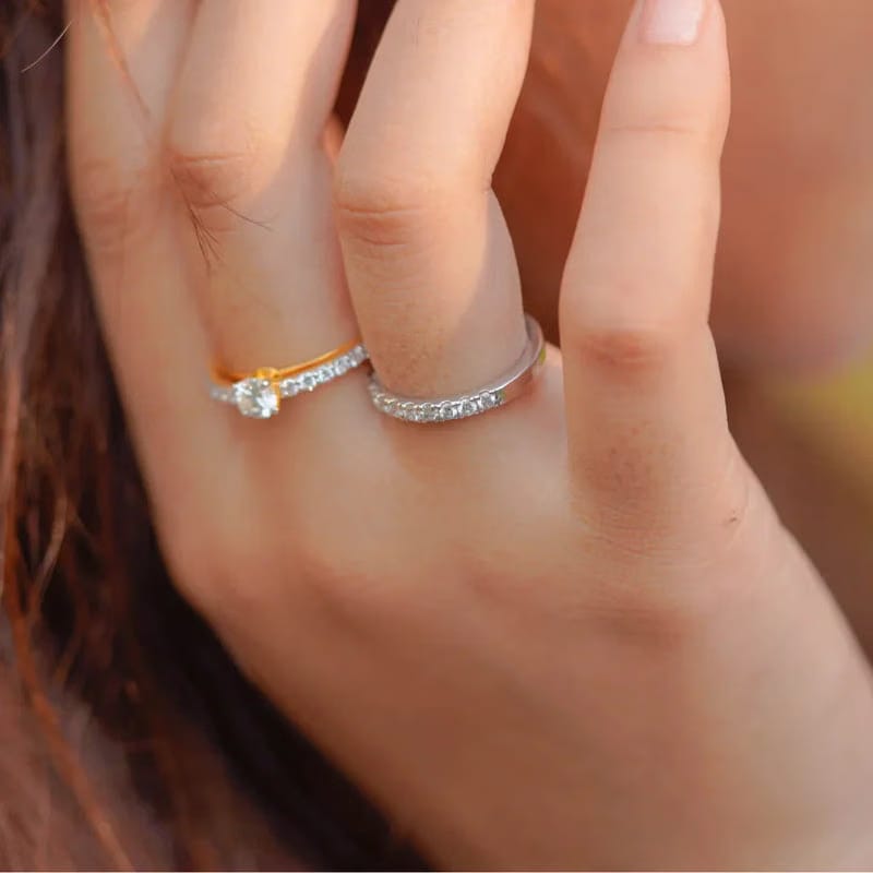Stackable Lab Grown Diamond Band_in-stock