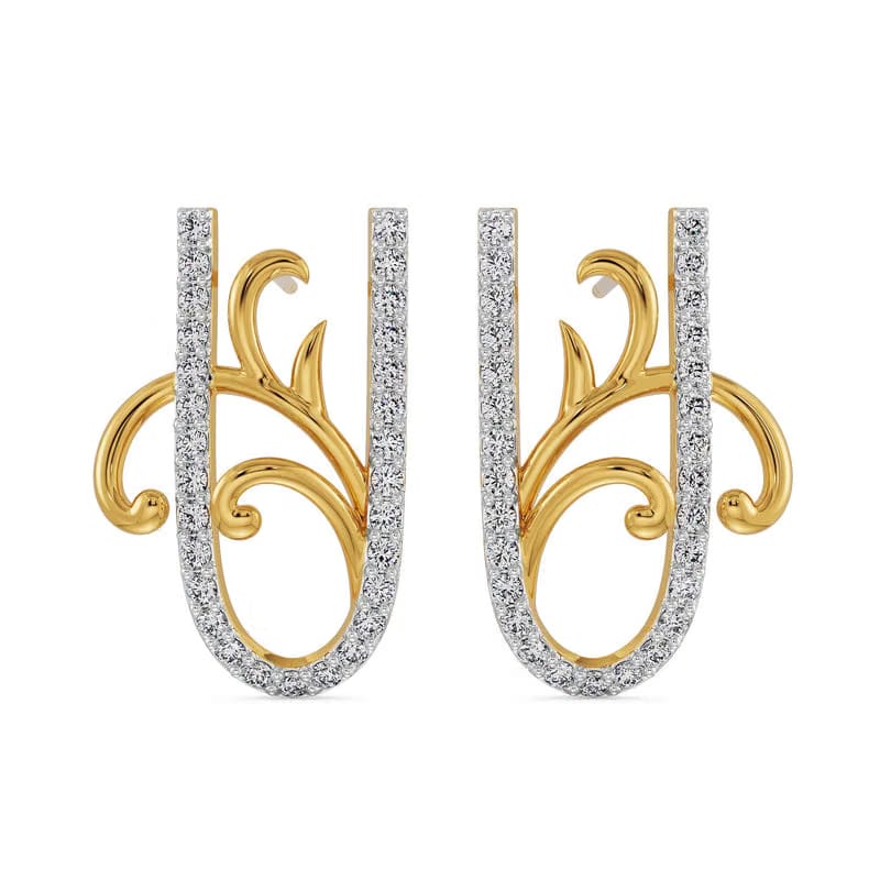 U Fusion Lab Grown Diamond Earrings 9KT