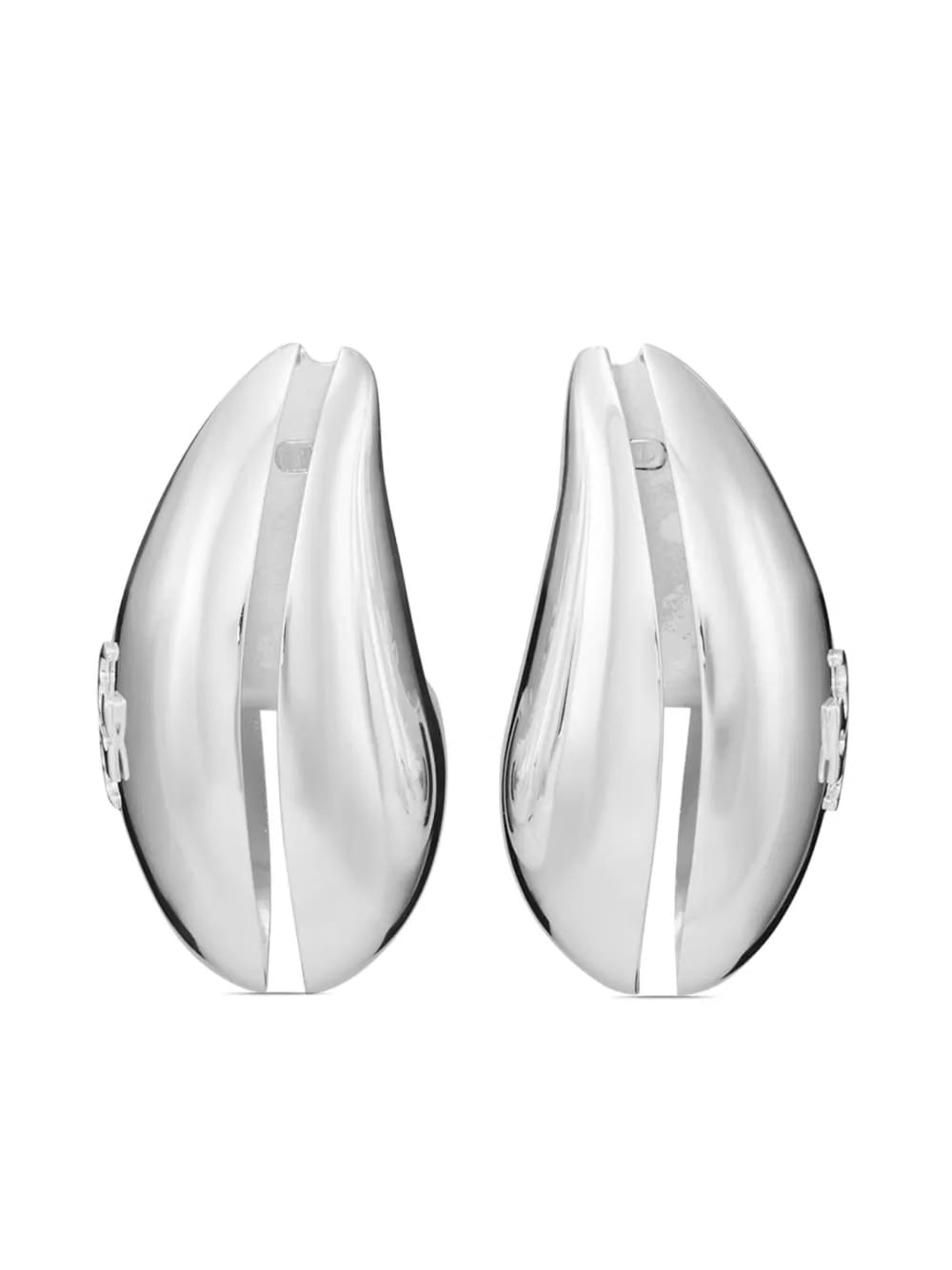 Wave clip-on earrings