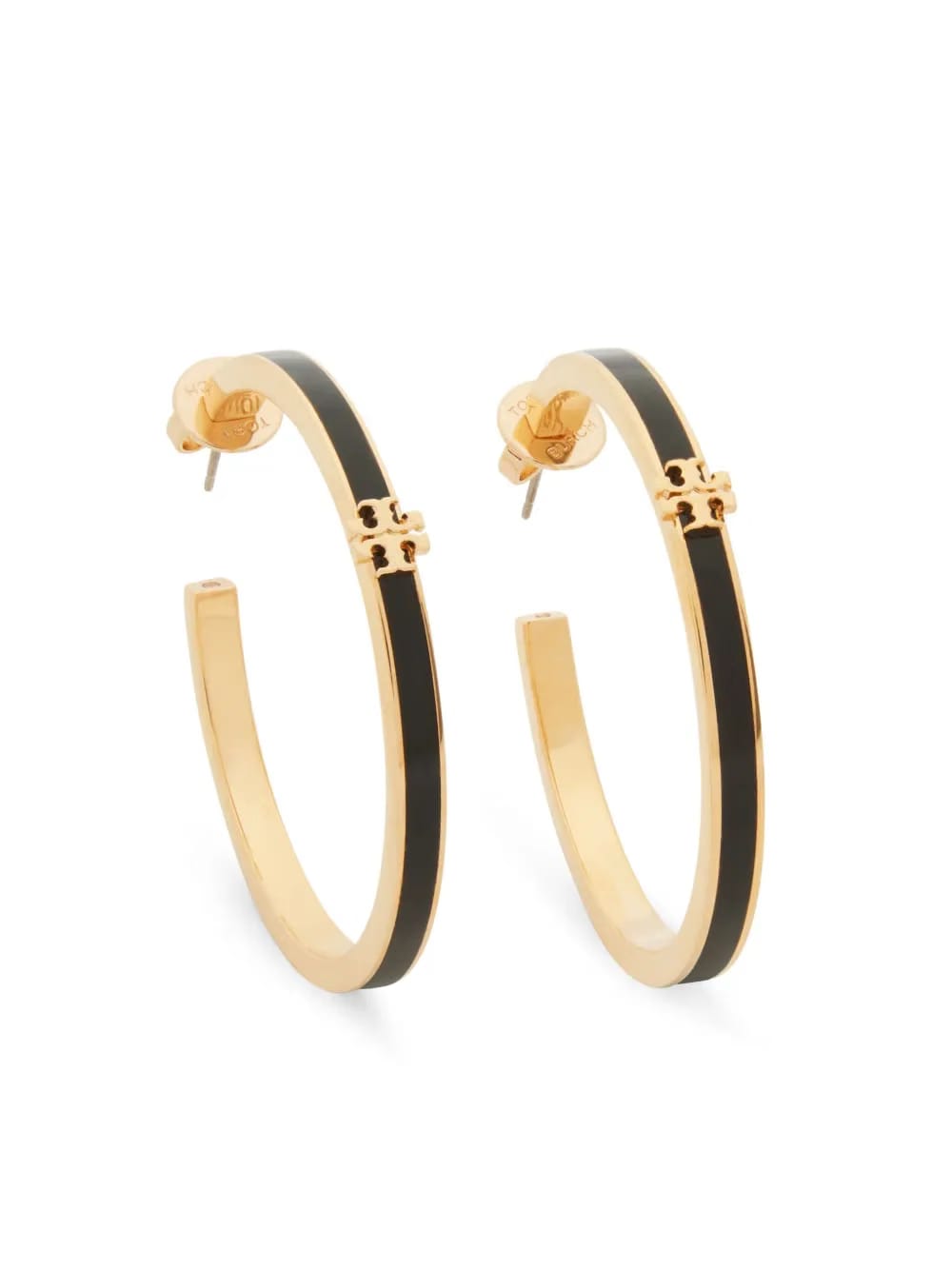 Kira enamel hoop earrings