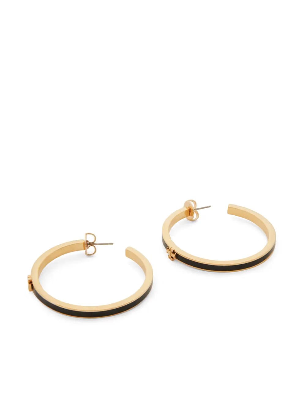 Kira enamel hoop earrings