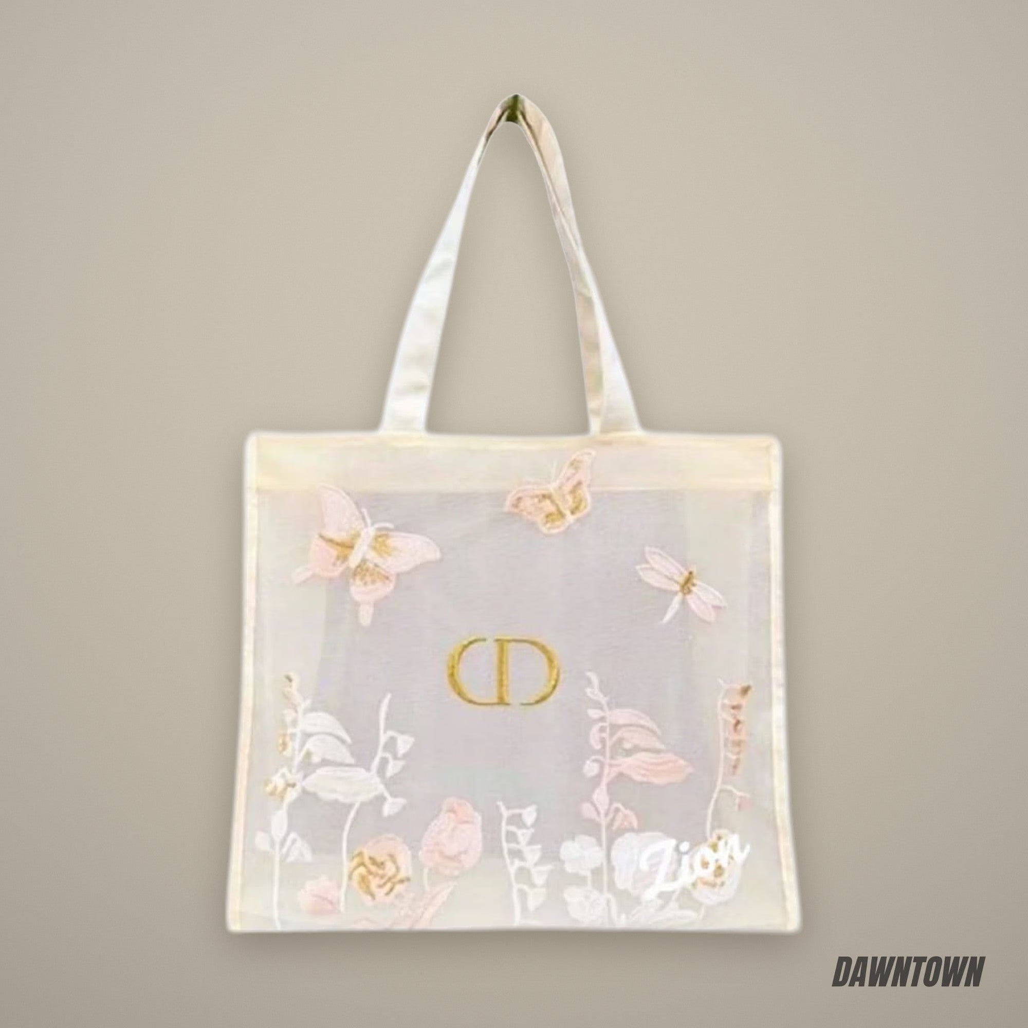 Dior Beauty Embroidered Butterflies and Dragonflies Tote Bag – image 4 of 4 Dior Beauty Embroidered Butterflies and Dragonflies Tote Bag – image 4 of 4
