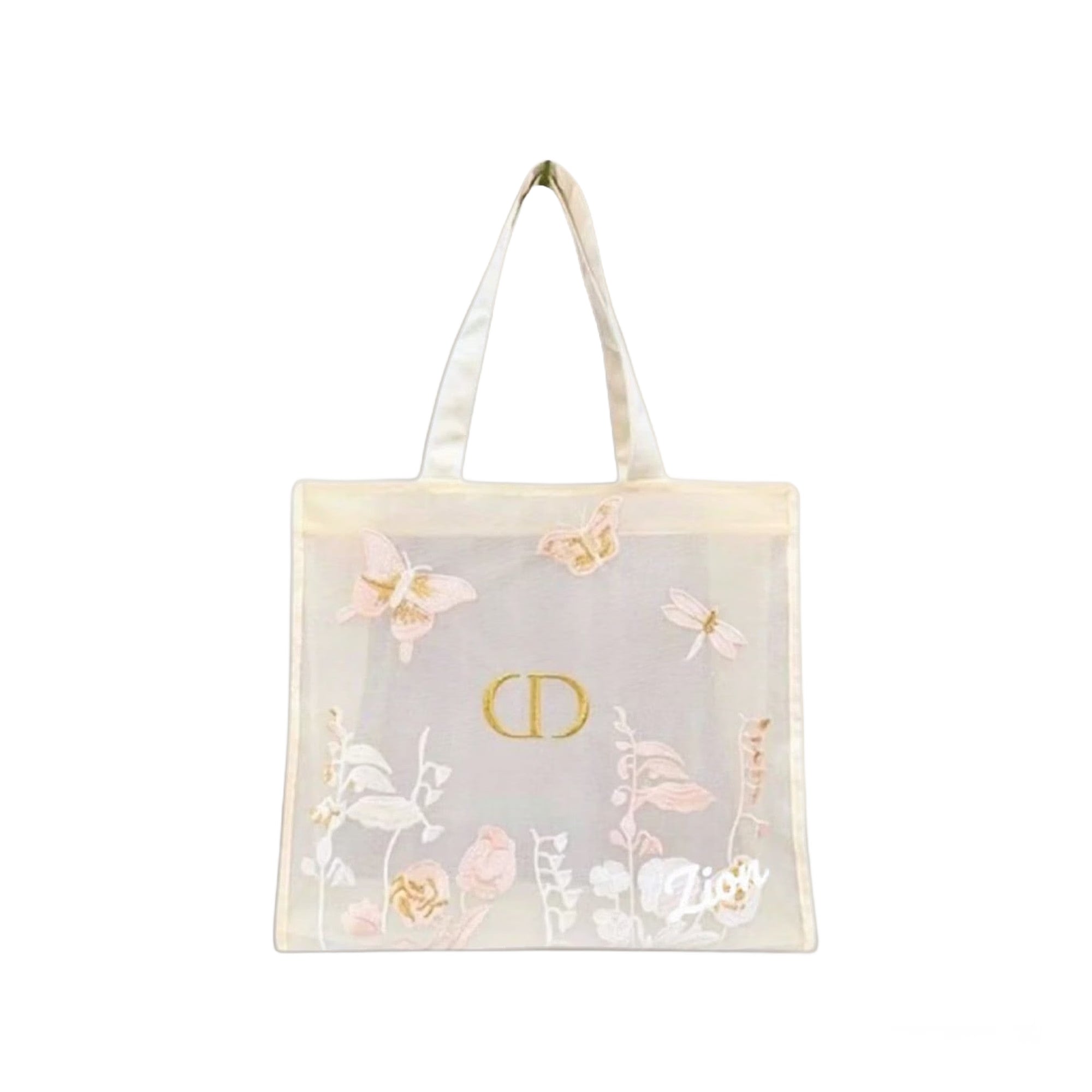 Dior Beauty Embroidered Butterflies and Dragonflies Tote Bag – image 2 of 4 Dior Beauty Embroidered Butterflies and Dragonflies Tote Bag – image 2 of 4