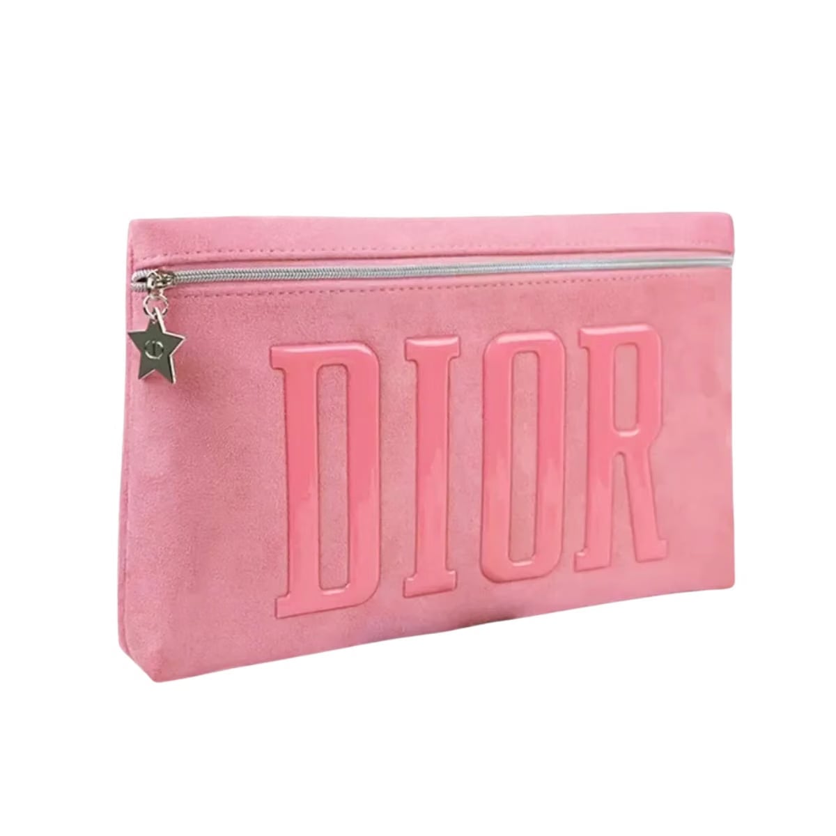 Christian Dior Vanity Pouch with Star Charm Pink