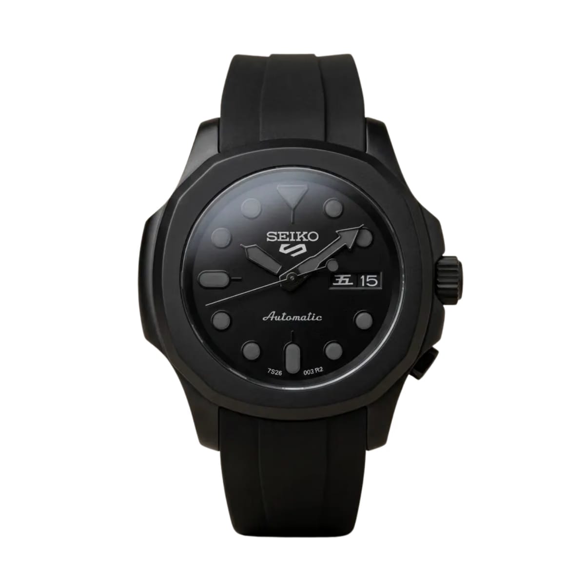 SEIKO  Mods Nautilus "Stealth Nautilus" – Matte Black Case & All-Black Dial