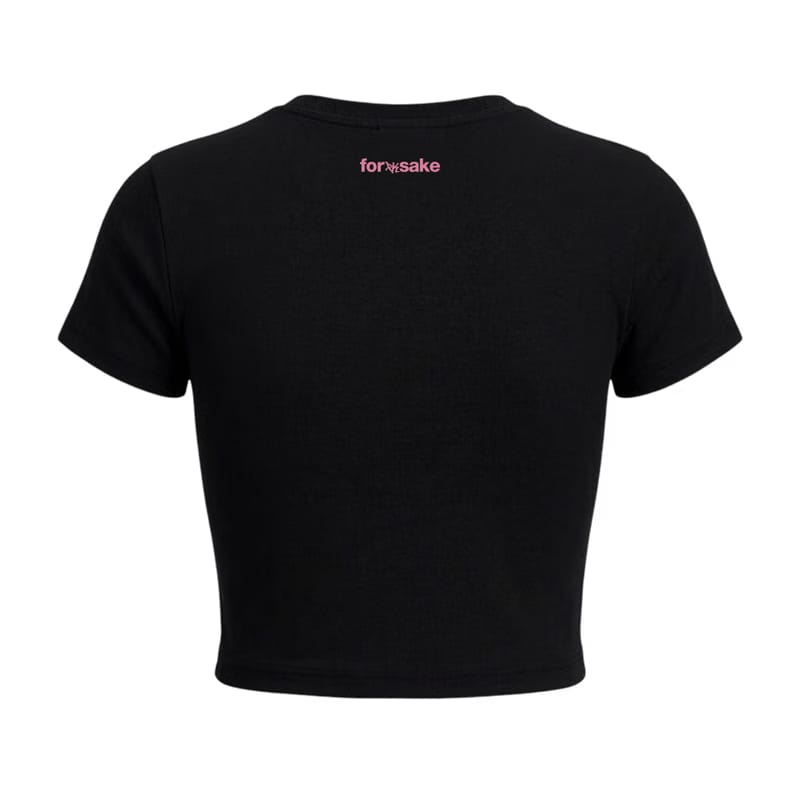 Forfksake Haunt You Baby Tee Black