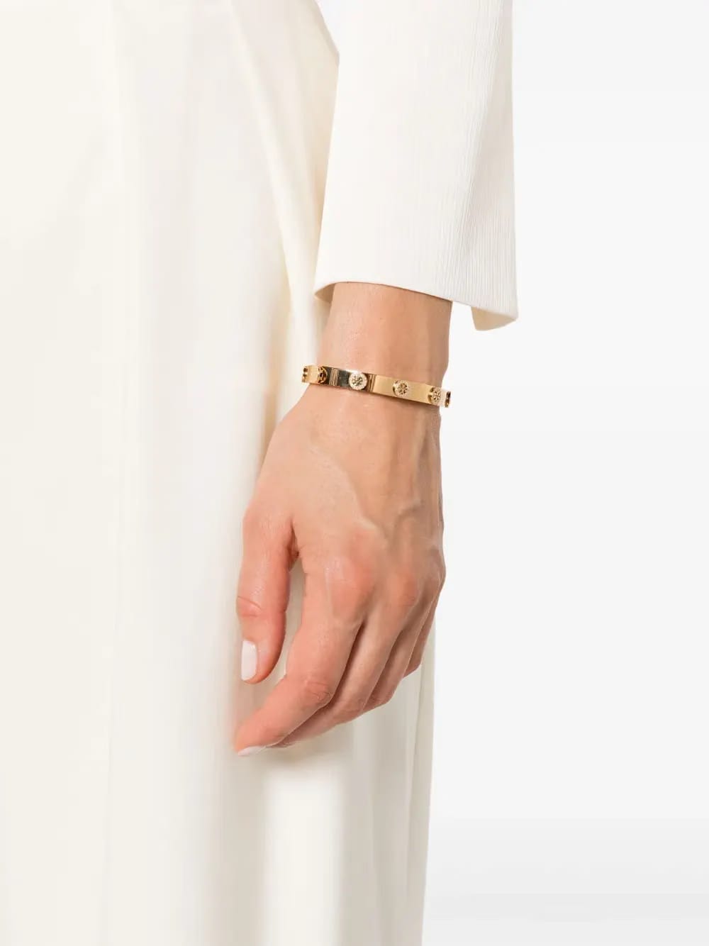 Miller stud pavé hinge bracelet