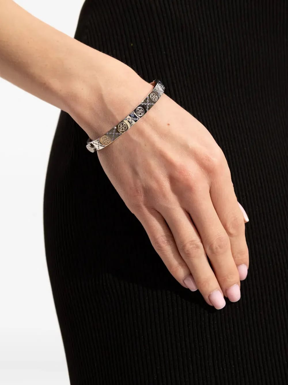 logo-embossed bracelet